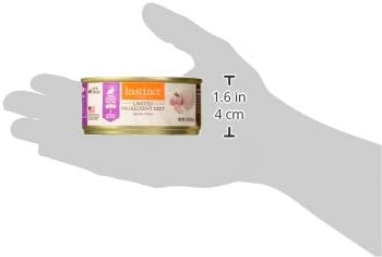 Instinct Limited Ingredient Diet,Natural Wet Cat Food,Grain Free Recipe - Real Rabbit,5.5 Ounce,(Pack of 24)