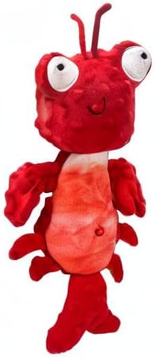 Huxley & Kent Slappies for Dogs | Claude Lobster (Large) | Squeak & Shake Dog Toy | No Stuff Squeaky Toy, TPR Ball in Head | Simulates Hunting Nature for Dogs