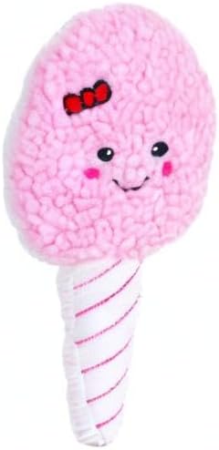 Zippy Paws Zp910 Squeakie Pattiez - Cotton Candy Dog Toy