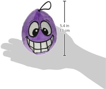 Multipet Egg Noggins Squeaky Silly Face, 4"