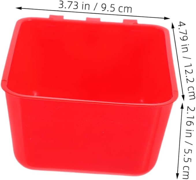 Milisten 6pcs Hanging Bird Rabbit Feeder Bowl Chicken Coop Water Cup for Small Animals Pet Feeding Cups