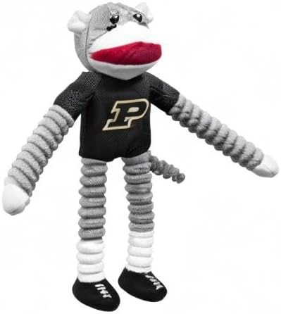 Littlearth NCAA Unisex NCAA Sock Monkey and Flying Disc Pet Toy Combo Set