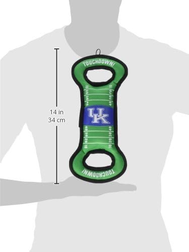 NCAA Football Field Dog Toy with Squeaker. - Kentucky Wildcats - for Tug, Toss, and Fetch. - Tough& Durable PET Toy