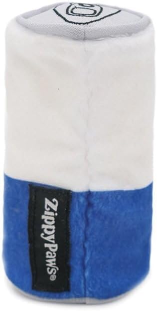 ZippyPaws Squeakie Can - Zippy Extra, Funny Alcohol Dog Toys for Small & Medium Dogs, Beer Can Puppy Toys for Dog Birthday