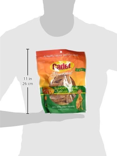 (3 Pack) Cadet Sweet Potato Dog Treat Steak Fries; 1 Lb.