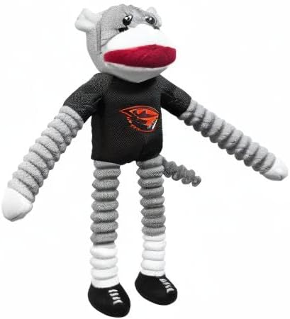 Littlearth NCAA Unisex NCAA Sock Monkey and Flying Disc Pet Toy Combo Set