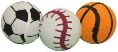Multipet Sport Tennis Ball Dog Toy 3pk3