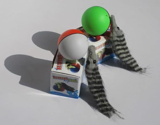 All Purpose Beaver Ball Weasel Ball Bath Toy for Children Adults Dogs Or Cats of All Varieties Suitable for Swimming Or Bathing in The Pool (2 Sets)