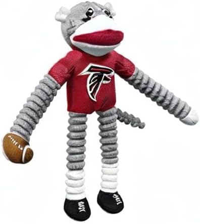 Littlearth NFL Philadelphia Eagles Sock Monkey Pet Toy, Team Color, One Size