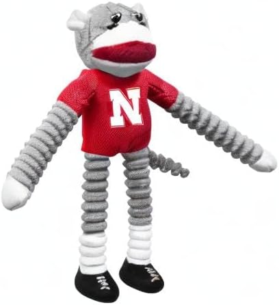 Littlearth NCAA Unisex NCAA Sock Monkey and Flying Disc Pet Toy Combo Set