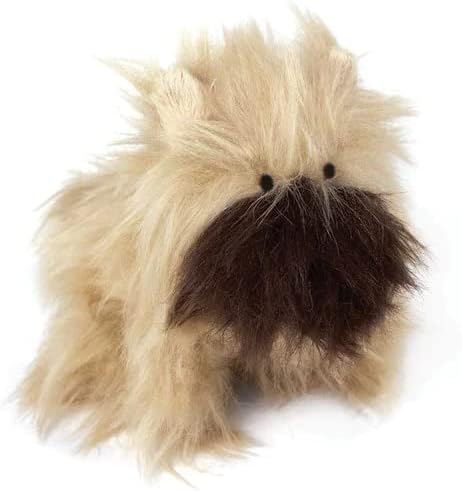 Oscar Newman Brussels Griffon Crested Pipsqueak Toy, 5-inch Length, Beige