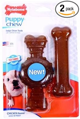 Nylabone Puppy Twin Pack Wolf