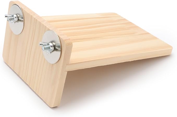 Wooden Stand Platform Birds Perch for Hamster Rat Mice Chinchilla Cage Exercise Toy