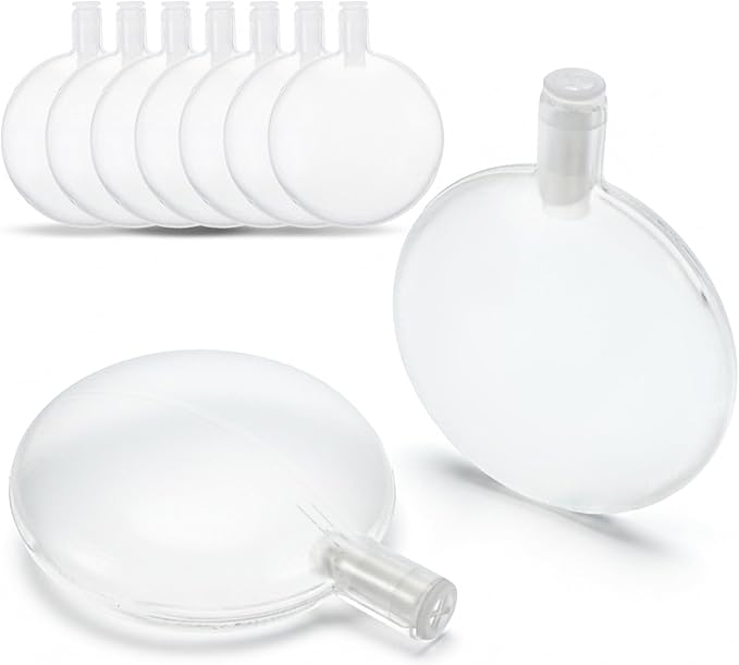 InnoHHustle 12 Pcs Squeakers for Dog Toys 40mm Plush Toy Repair Reed Insert Airbags Replacement Round Clear Cat Toy Noise Maker Large Dog Toyes Squeakers for Pet Dogs Cat Toys Repair Supply