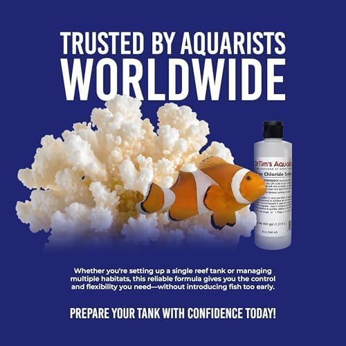 Dr Tim's Aquatics Ammonium Chloride Aquarium 100% Natural – 8 Oz. (Dr Tims Aquatics Ammonium Chloride | Saltwater Freshwater and Reef Aquariums, 100% Natural, 8 Oz)