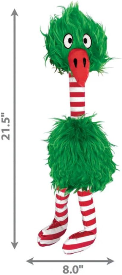KONG Holiday Comfort Jumbo Bird Dog Toy Assorted, X-Large