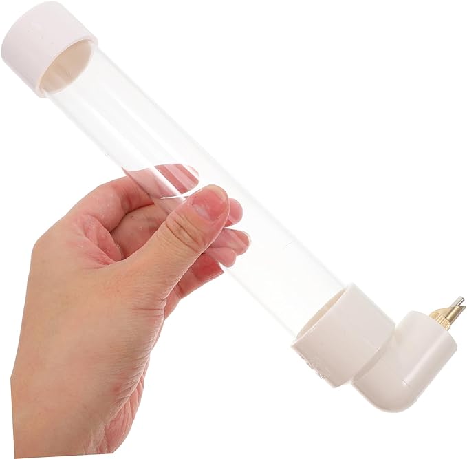HEMOTON 1set Automatic Parrot Drinking Device and Water Feeder External Bottle for Small Animals Easy Installation Space-Saving Design for Pet Bird Cages