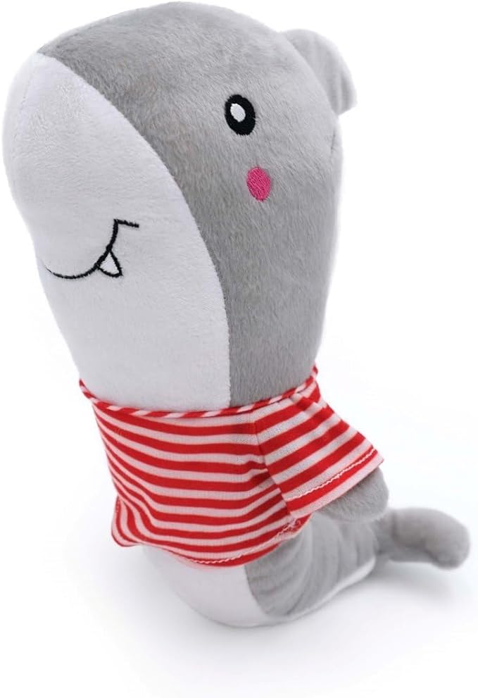 Zippy Paws Shelby Shark Grey Dog Toys