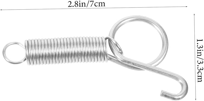 20pcs Multi-Purpose Cage Door Spring Hook Parrot Cage Door Hook Easy Installation for Resistant Design