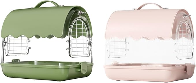 1Set Canaries Bird Cages House Parrots Travels Cage Transparents Birdcage Watching Cage Bird Lover Accessories