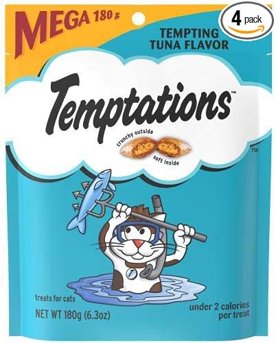 Whiskas Cat Treats, Tempting Tuna Flavor, 6.35-oz. (Pack of 4)