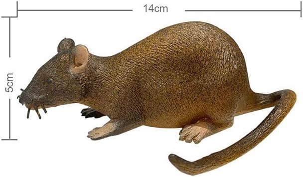 Realistic Cat Mouse Toy Soft Silicone Chew Durable Cat Entertainment Mouse Interactive Catnip Toy 5.5 x 2 Inches