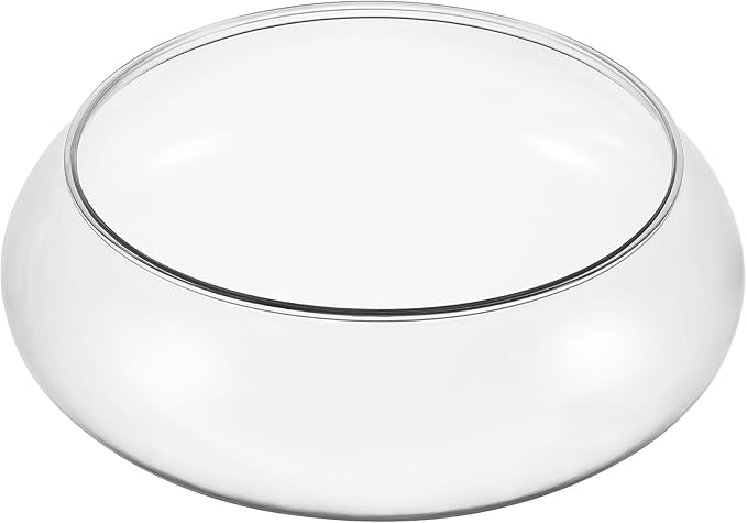 Toddmomy Transparent Desktop Aquarium Tank 9.52X9.52X3.93In Clear Betta Fish Bowl for Plants and Aquatic Pets Home Office Decorative Landscape Fish Tank