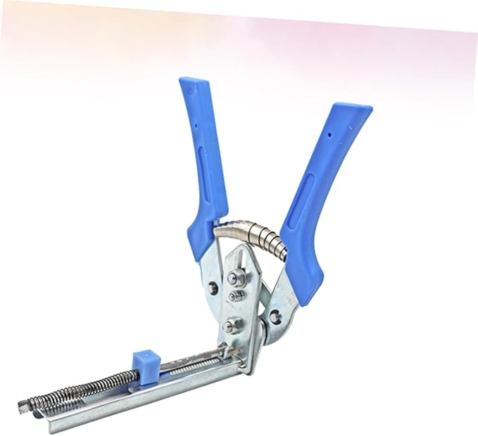 Pet Cage Fastening Clamp Pliers Manual Tool for Assembling Rabbit Bird and Quail Cages Blue Ergonomic Skid Handle for Comfortable Use