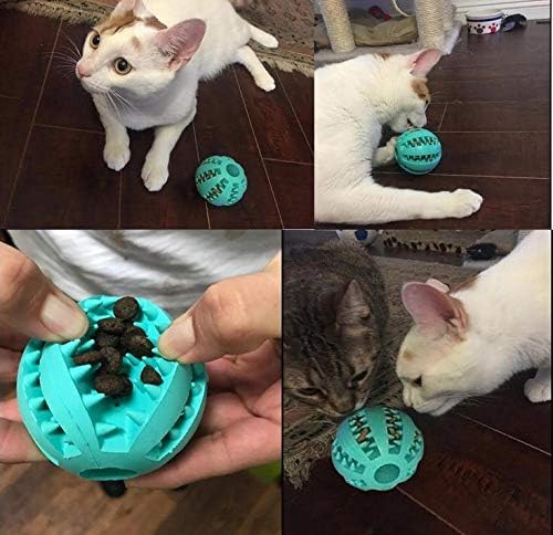 Dog Toy, Nontoxic Bite Resistant Ball for Pet Dogs Puppy Cat, Food Treat Feeder Chew Tooth Cleaning Exercise Game IQ Training, Large Dog Toy
