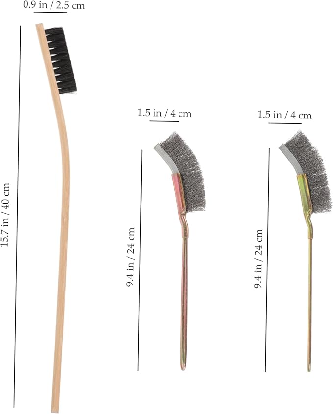 Abaodam 3Pcs Long Handle Birdcage Cleaning Brush Durable Tool for Effortless Bird Cage Cleaning for and Hard to Reach Areas for Parrot and Bird Hut