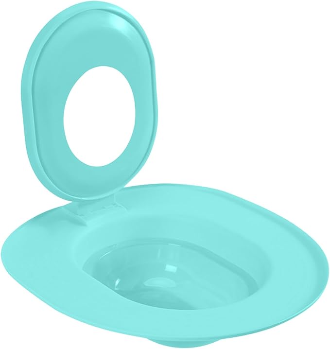 Cat Toilet Seat Training Kit,Reusable Plastic Trainer for Pet Cleaning,Removable Pet Toilet Training System,Portable Trainer for Home Pet Shop Pet Care,Easy Installation,Stable and Durable (Blue)