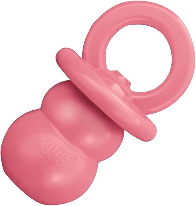 (3 Pack) KONG Puppy Binkie Dog Toy, Medium, Assorted Colors