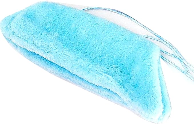 Bird Corner Fleece Warmer, Soft Velveteen Bed for Parrot Parakeet Cockatiel, Lightweight Washable Bird Cage Blanket, Winter Warm Hideaway (Blue)