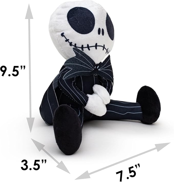 Buckle-Down Disney Dog Toy, The Nightmare Before Christmas Jack Sitting Pose Pet Toy, Plush