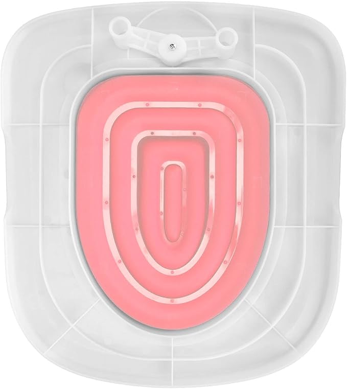 Cat Toilet Training Kit – Litter Box Alternative with Tray, Reusable Potty Seat Adapter for Cats & Kittens, Hygienic Flushable Urinal, Includes Step by Step Trainer Seat(Pink)