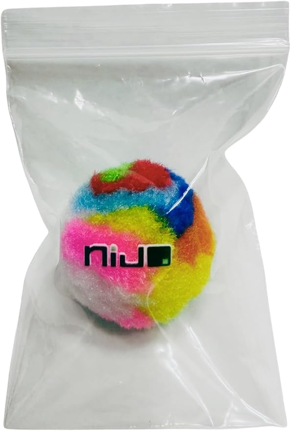 Bonkers Licky Tubes, Wet Lickable Tasty Tuna Flavor Cat Treats, Real Meat, Treats for Training or Food Topper 2 Pak (8 Tubes) Plus Cat Pom Pom Balls Toy