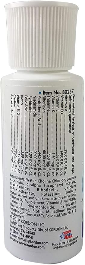 Vitakraft Bird Egg Food 1.1lb and Oasis Vita Drops 2oz Multivitamin for Parrots, Parakeets, Cockatiels, Canaries, Finches, Budgies, Small Parrots