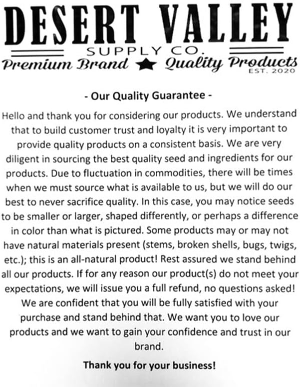Desert Valley Premium Whole Grain Scratch Feed- Non GMO - Nutritious Treat for Chickens, Ducks, Wild Birds & More (10-Pounds)