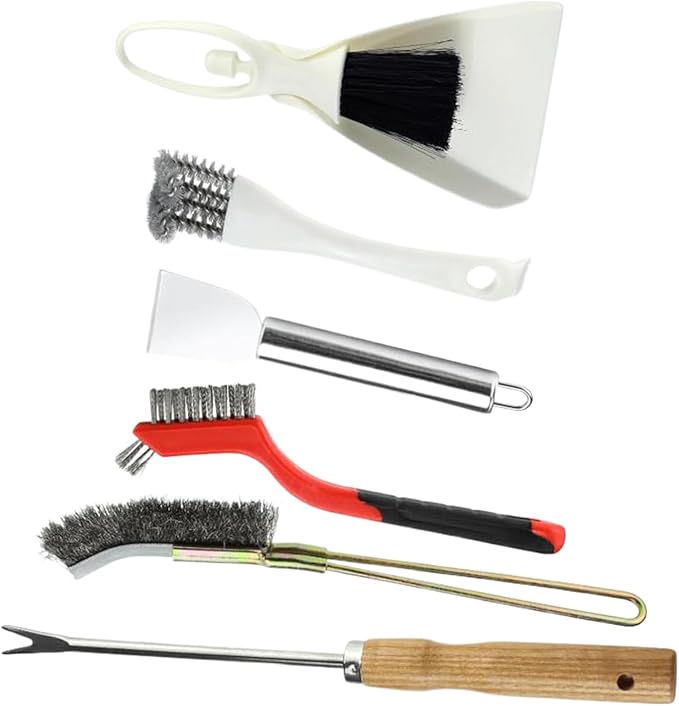 Bird Cage Cleaning Brush - Bird Poop Remover Scraper Set, Cage Cleaning Accessories, Litter Brush Tool | Conure Parrot Hummingbird for Conure Parrot Hummingbird