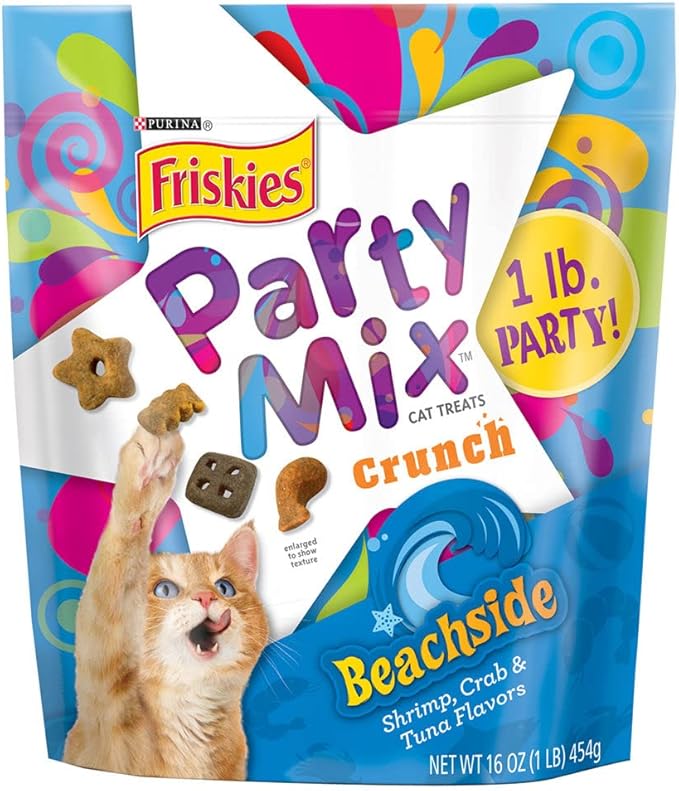 Friskies 5000057444 Beachside Mix Cat Treat, 2.1 Oz (Pack of 10)