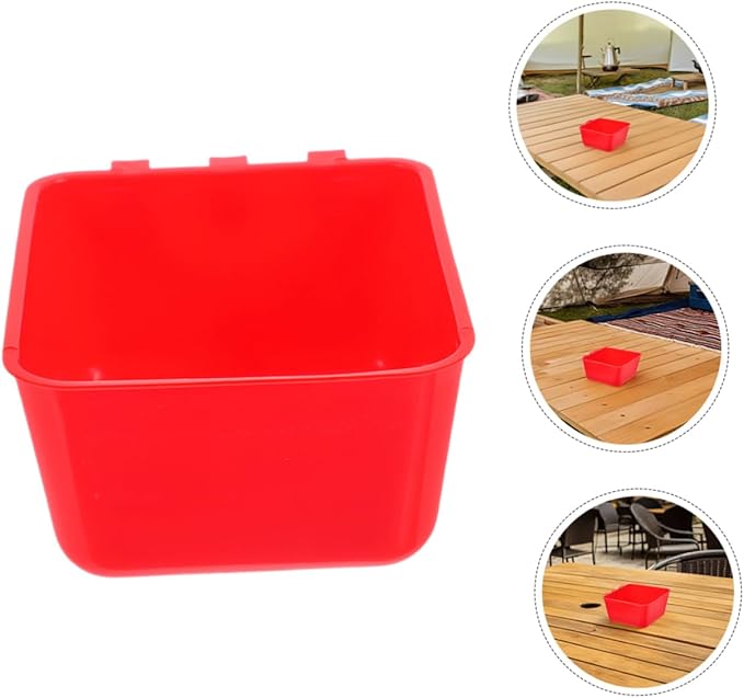 GANAZONO 6pcs Pet Feeding Water Bowl Bird Rabbit Feeder Cups Hanging Bowl for Cage and Kennel