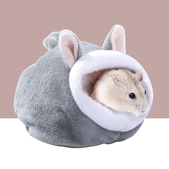 Velvet Small Animal Nest Winter Warm House Soft Breathable for Hamsters Guinea Pigs Squirrels Birds Cage Accessories
