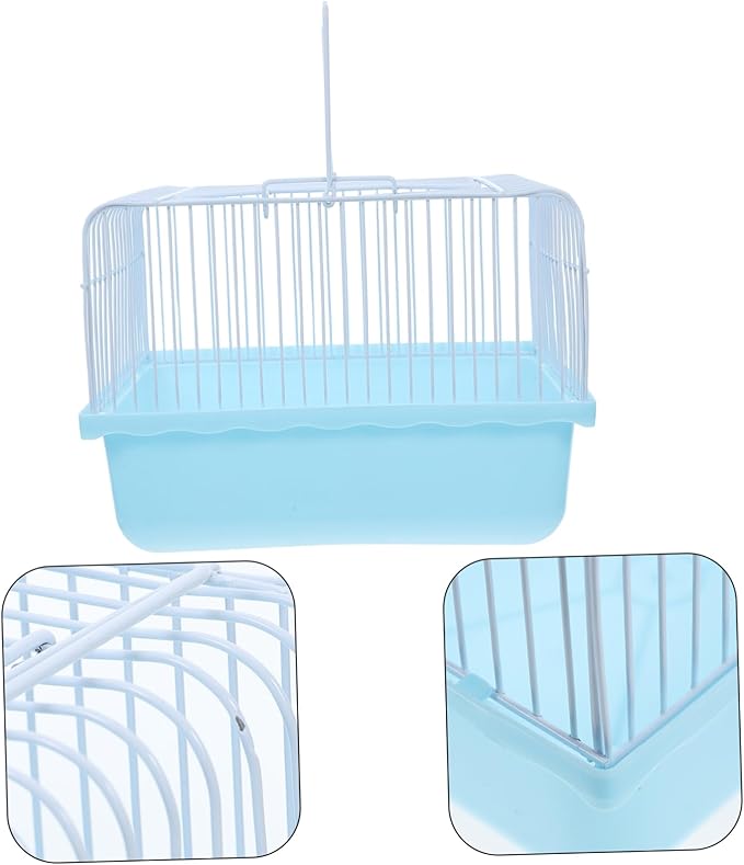 LIOOBO Lightweight Portable Bird Cage for Parakeets and Lovebirds Convenient Travel Carrier for Small Animals Easy to Clean Material for Home and Travel Use