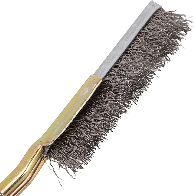 Bird Cage Brush Tools Set Stainless Steel Scraper Broom Dustpan 1 Fork 3 Brushes 1 Spatula for Bird Cage Small Animal BBQ Kitchen