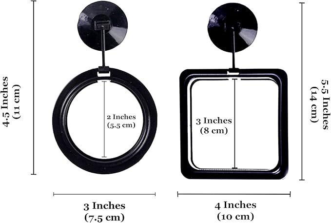 SunGrow 2 Betta Feeding Ring, Prevent Water Turbulence from Washing Food into Filter, Practical Round Floating Food, Suitable for Guppy, Goldfish and Other Small Fish