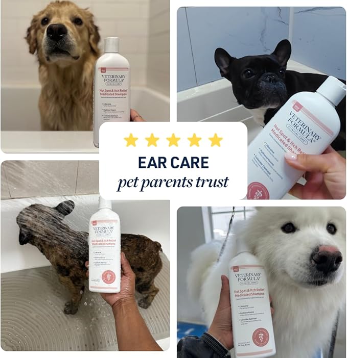 Veterinary Formula Clinical Care Hot Spot & Itch Relief Medicated Shampoo and Spray for Dogs and Cats - Bundle