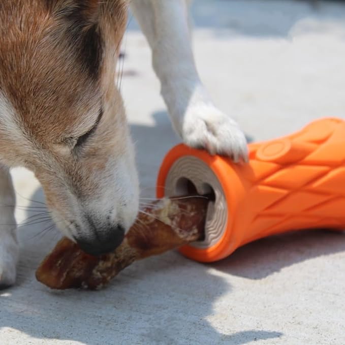 Tall Tails Natural Rubber Reward Interactive Dog Toy, Tree Trunk
