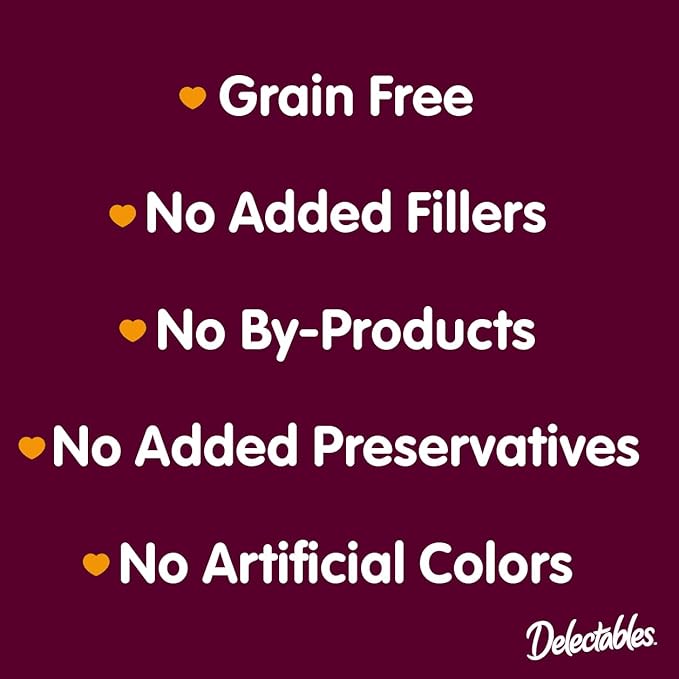 GYCO Delectables Squeeze up Non-Seafood Variety Pack Lickable Wet Cat Treats, 0.5oz Tube (54 Count). Made Without Any Fish Or Other Seafood Ingredients.