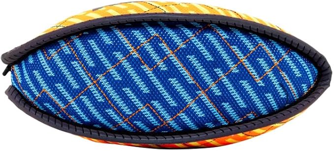 KONG Armor Bone Dog Toy – Medium – Durable Triple-Layered Fabric with Reflective Trim & Squeaker – Assorted Colors – Ideal for Chewing, Fetching & Tugging (Football, Medium)