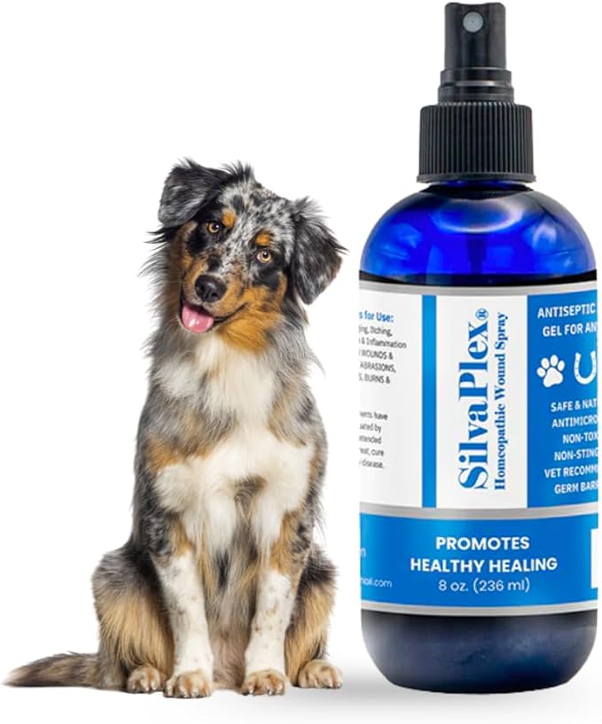 Animal Wound Spray with AG21 Chelated Silver, 8 oz, for Cuts, Burns, Scrapes, and Itching in Dogs, Cats, Horses, and Cows